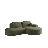 ECKSOFA Girona Mit Schlaffunktion - Grün, Holzwerkstoff/Textil (278/179cm) - Fun Möbel