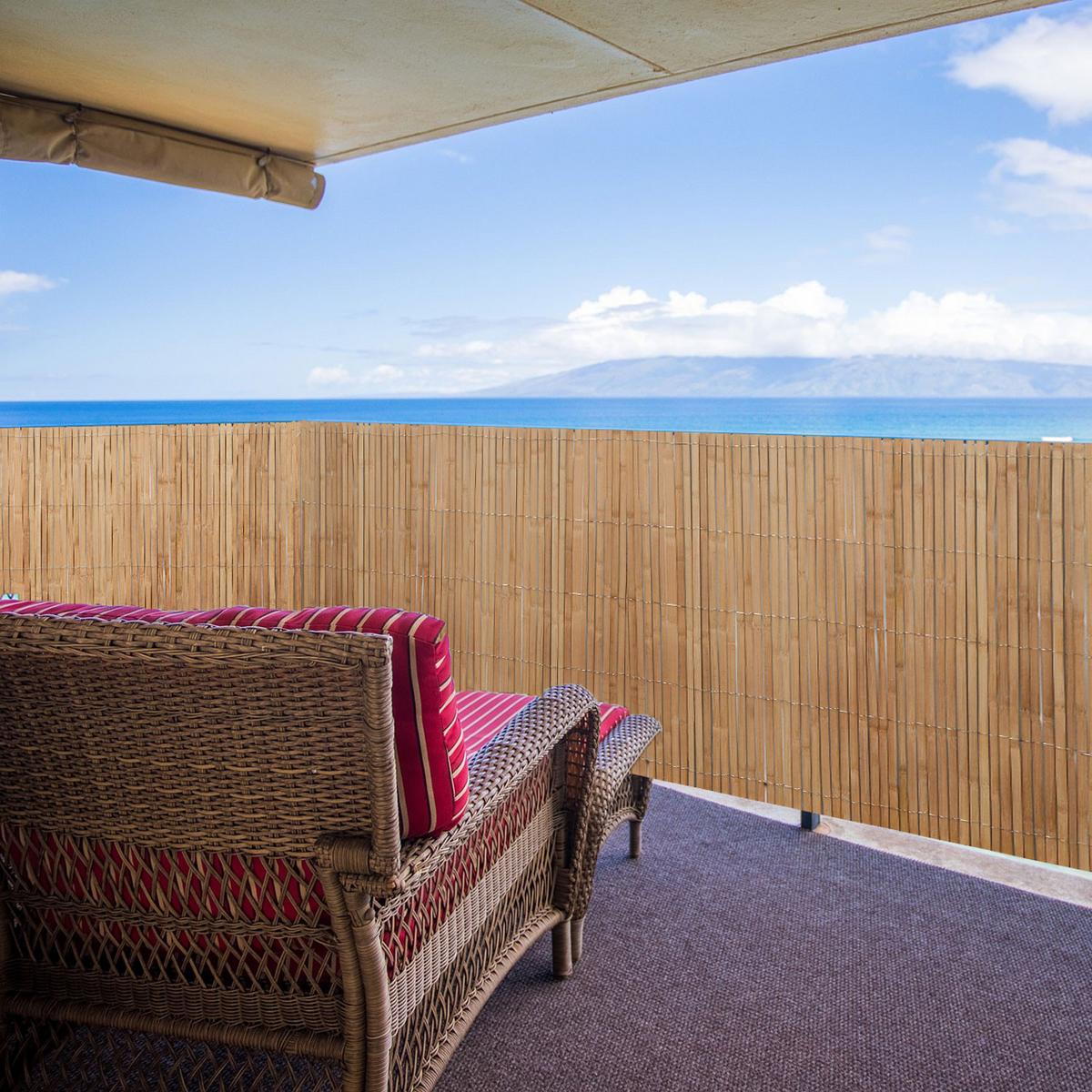SICHTSCHUTZZAUN Balkon 120/300 cm Bambus - Braun, Holz (1/120cm) - urfence