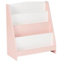 BÜCHERREGAL mit 4 Ebenen 70 cm Pastellrosa Liloet - Pink, Holzwerkstoff (61/70/30cm) - Beliani