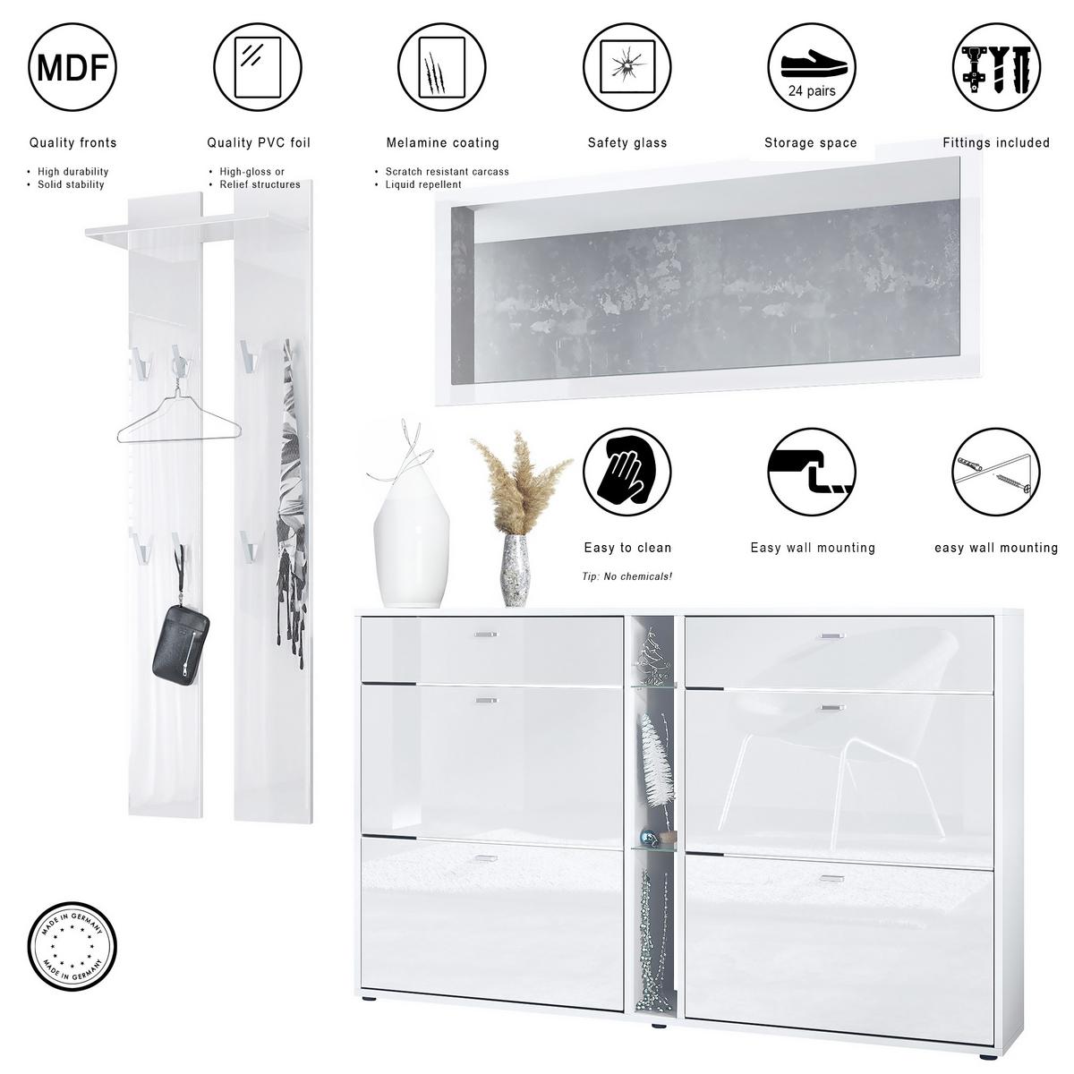 GARDEROBE Orlando Avola-Anthrazit - Anthrazit, Holzwerkstoff (215/210/28cm) - Vladon