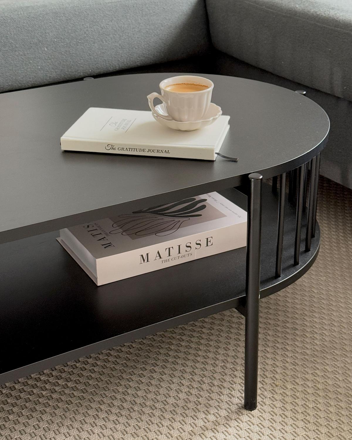 COUCHTISCH Schwarz Oreana - Schwarz, Holzwerkstoff (103/50/36cm) - Beliani