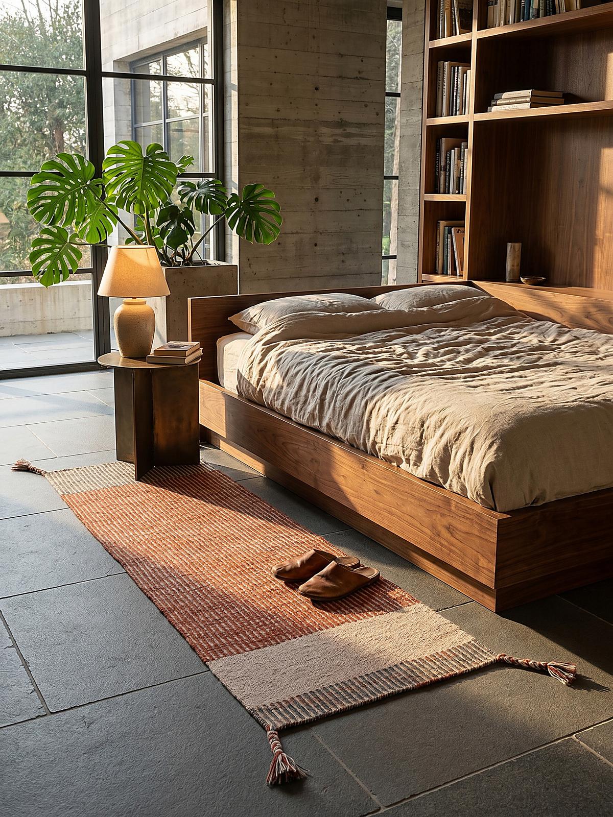 WOLLTEPPICH handgewebt WEY, gestreift, Rot, 60 x 200 cm - Rot, Textil (200/60cm) - KADIMA DESIGN
