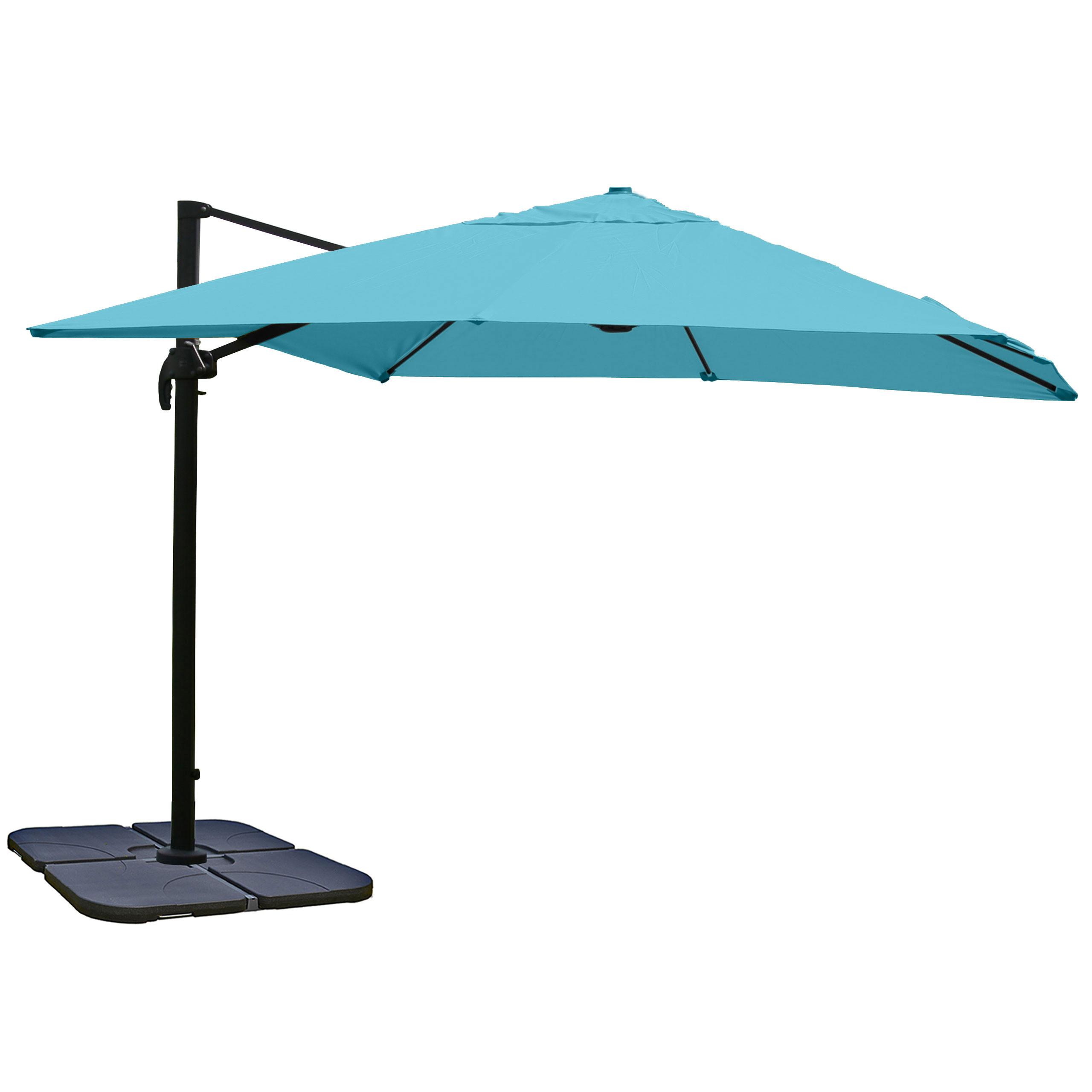 AMPELSCHIRM Türkis 350/350 cm - Türkis, Textil (410/350cm) - MCW