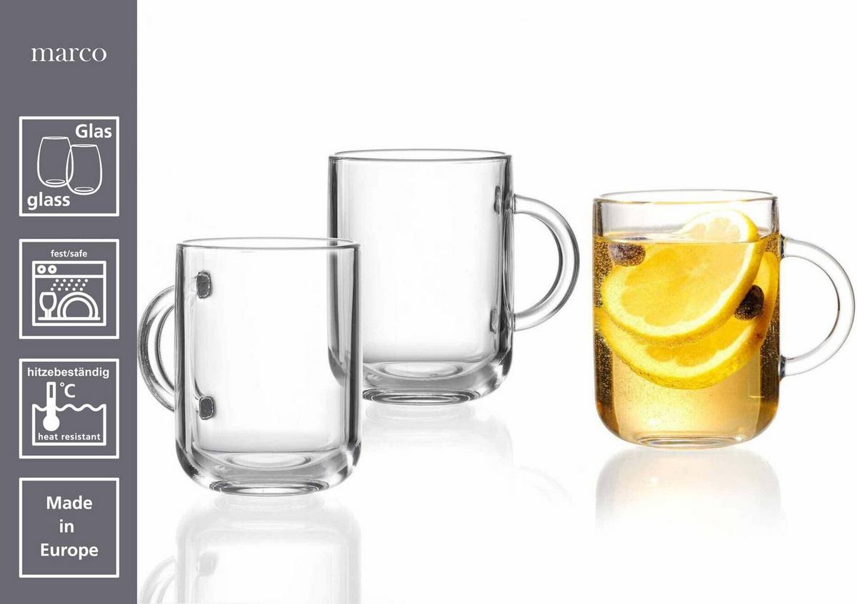 KAFFEE- / GLÜHWEIN-GLÄSER Marco transparent 330 ml 30er Set - Transparent, Glas (0.33L) - Ritzenhoff Breker