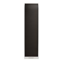 JALOUSIESCHRANK Eadi 46 x 44 x 192 Rollladenschrank Weiß Matt Lack/Graphit - Graphitfarben/Weiß, Holz (46/192/44cm) - 58aufmkessel