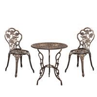 BALKON-SET 3 TLG. Wakefield - Bronzefarben, Metall - casa.pro