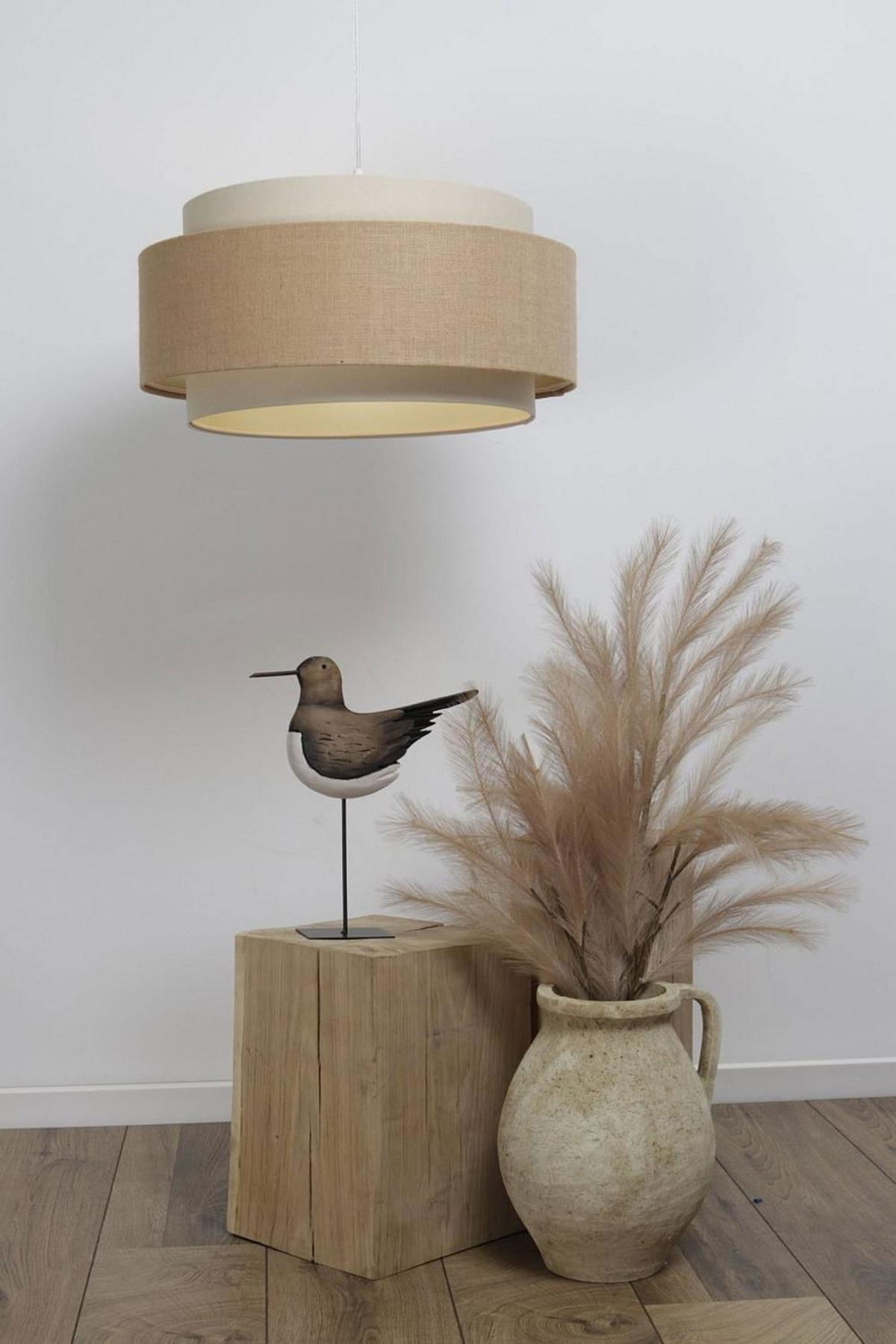 HÄNGELEUCHTE Beige 50/25 cm - Beige, Kunststoff (50/1.5/25cm) - ONZENO