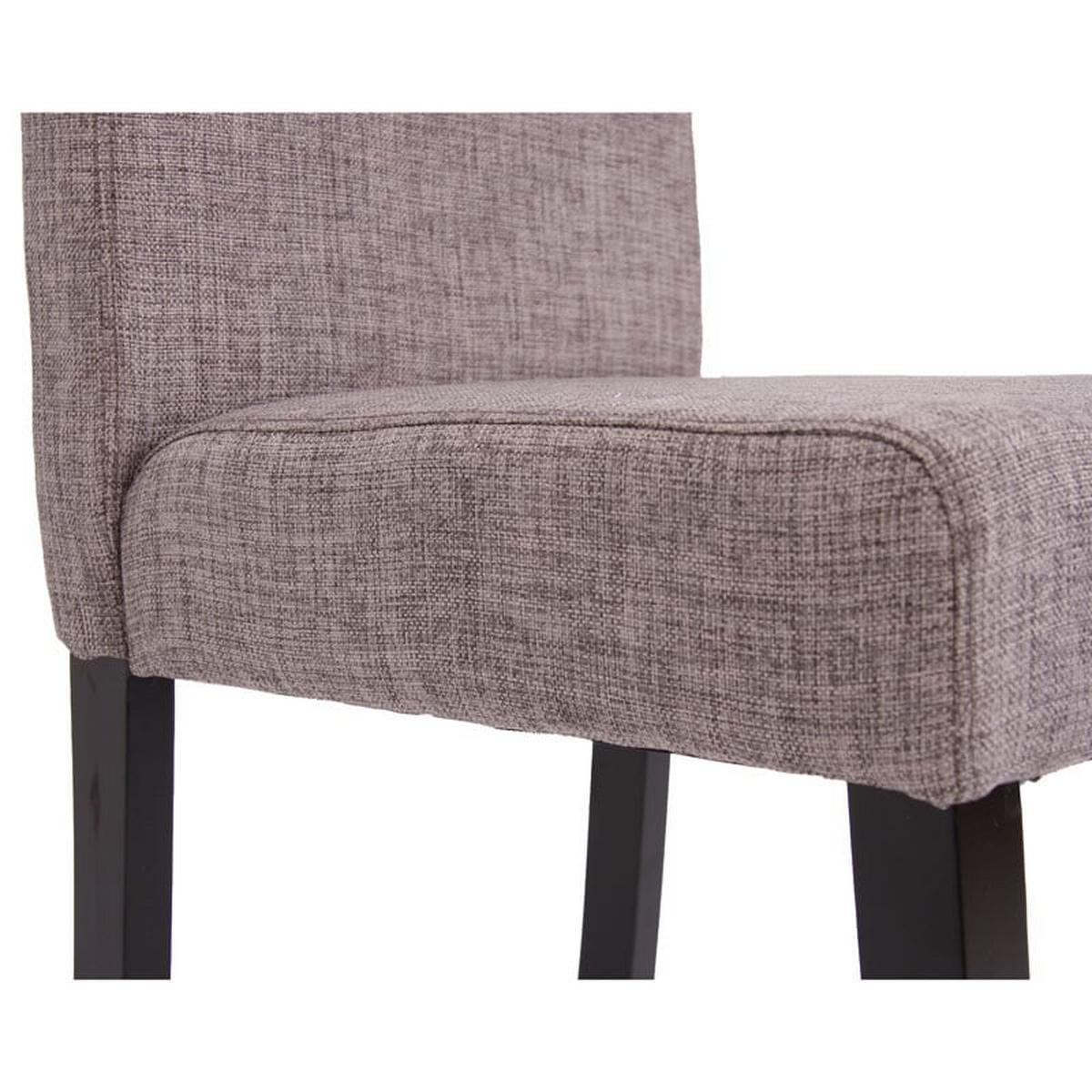 ESSZIMMERSTUHL Grau, Dunkelbraun 2er-Set - Dunkelbraun/Grau, Textil (43/90/56cm) - MCW