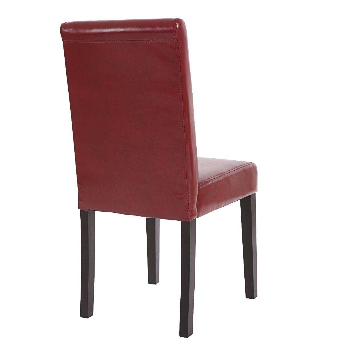 ESSZIMMERSTUHL Bordeaux 2er-Set - Rotbraun/Bordeaux, Textil (43/90/56cm) - MCW