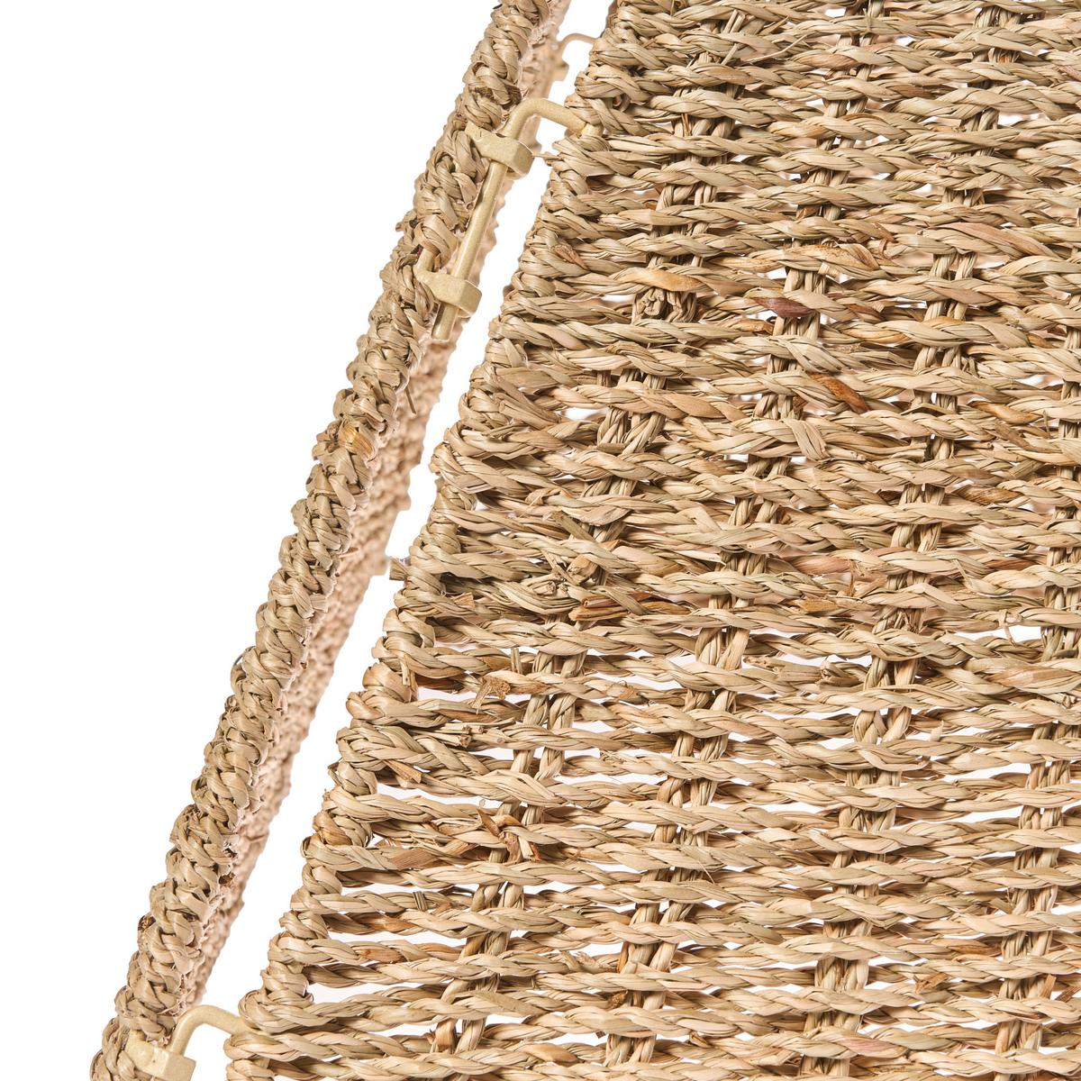 WEIHNACHTSBAUMKRAGEN 28 cm Naturfarben Mistel - Naturfarben, Naturmaterialien (28cm) - Beliani