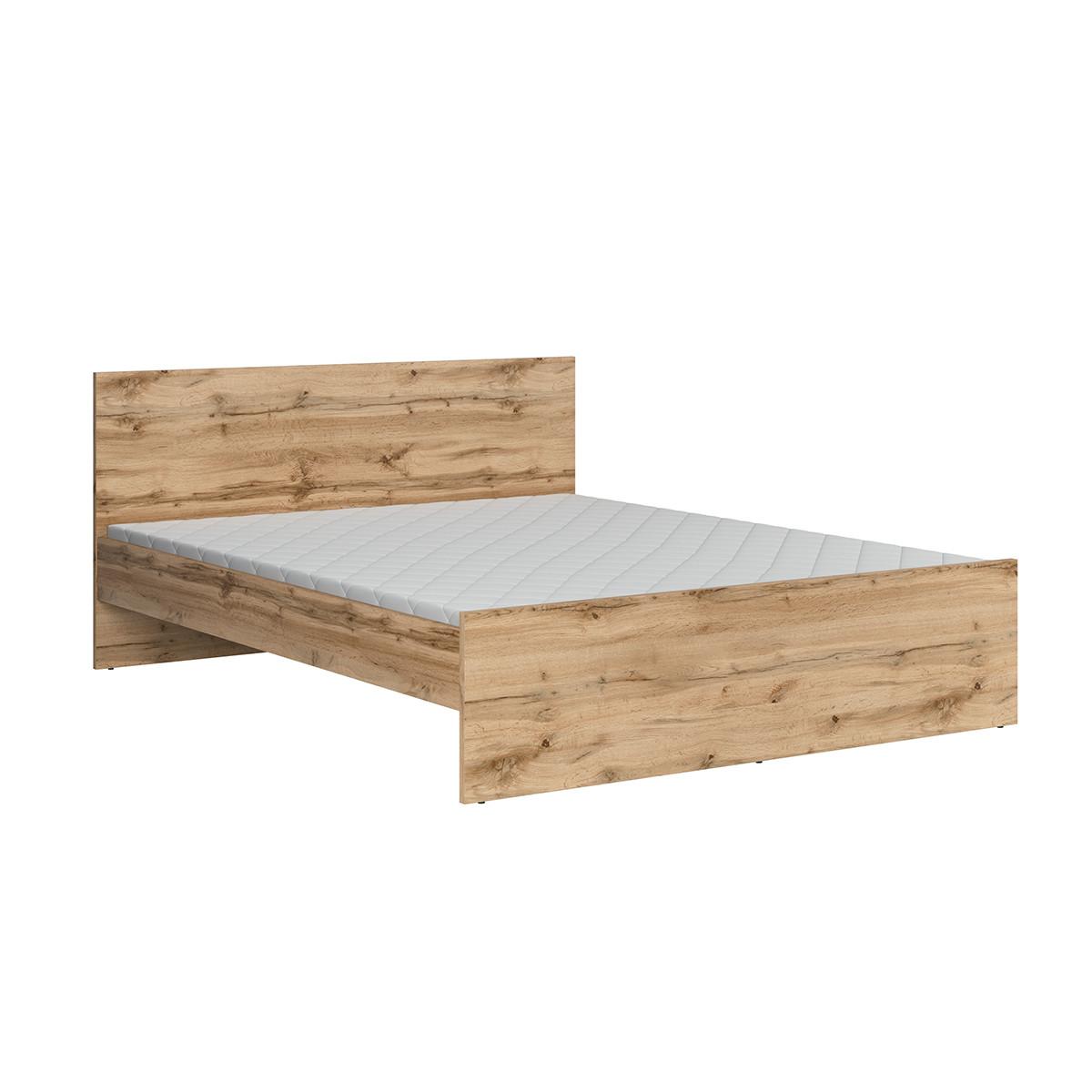 BETT 160/200 June Holz - Braun, Holzwerkstoff (160/200cm) - Petits-meubles