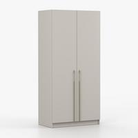 DREHTÜRENSCHRANK ROSA 2D 100/210/55, 2-türig, Kaschmir - Kaschmir/Goldfarben, Holzwerkstoff (100/210/55cm) - imoebel24