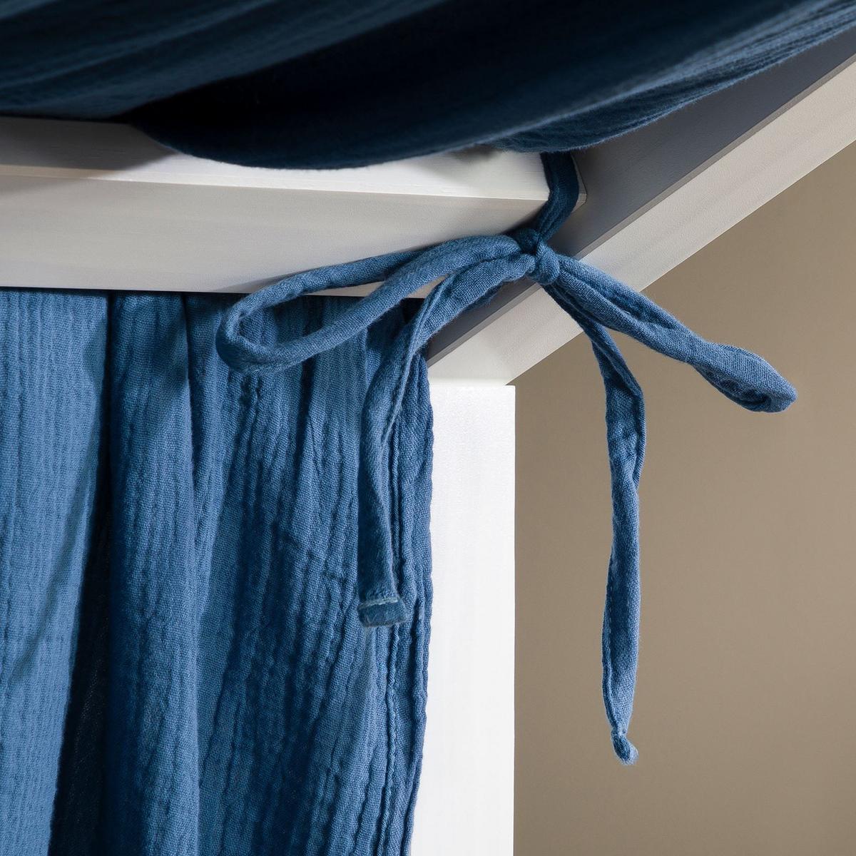 HAUSBETT-HIMMEL LIAN - Dunkelblau, Textil - IDIMEX