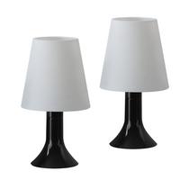 TISCHLEUCHTE Naumov (2er-Set) - Schwarz, Kunststoff (24.5/9/13cm) - Nettlife