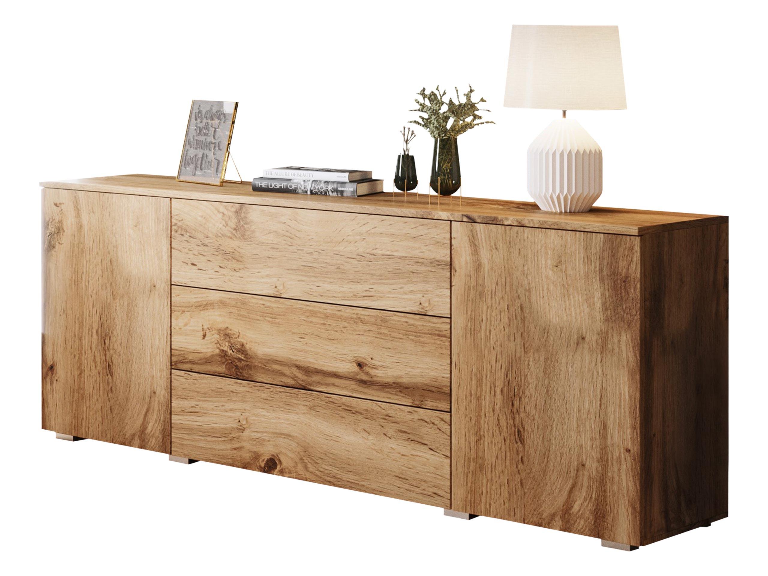 KOMMODE Paris 150 - Eiche Wotan, Holzwerkstoff (150/68/39cm) - MIRJAN24