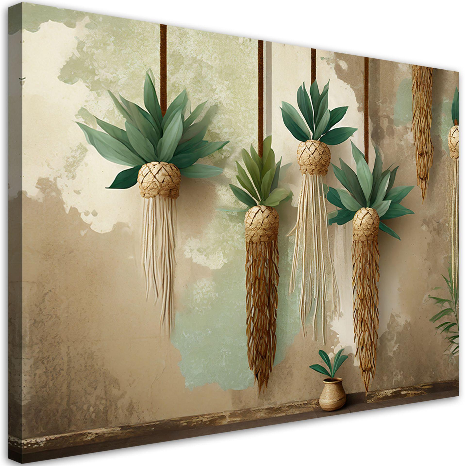 KUNSTDRUCK Grün 60/40 cm - Grün, Textil (60/40cm) - KUNSTLOFT