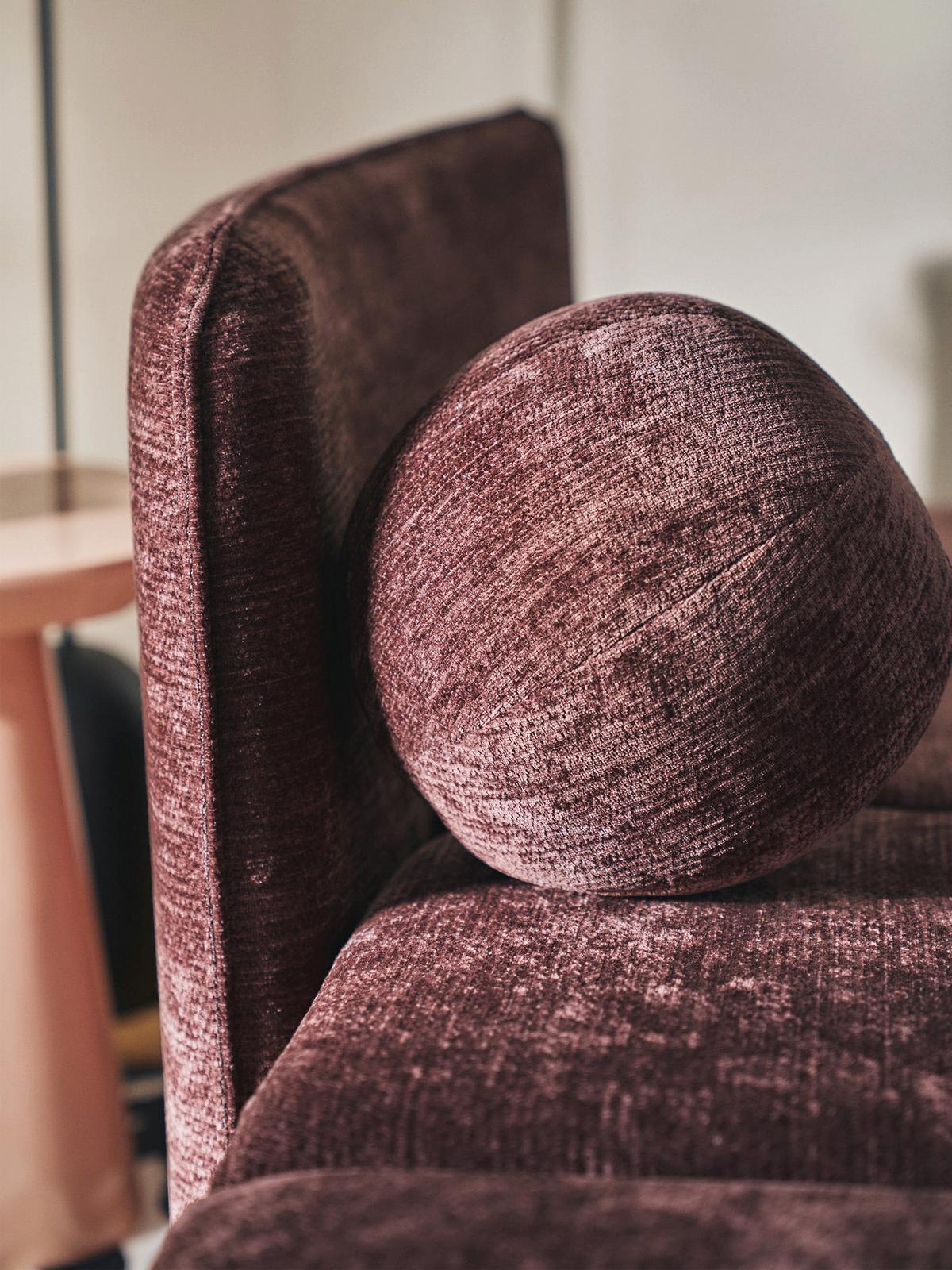 SCHLAFSOFA Paxi 165 cm - Lila/Schwarz, Textil/Metall (165/84/106cm) - Selsey