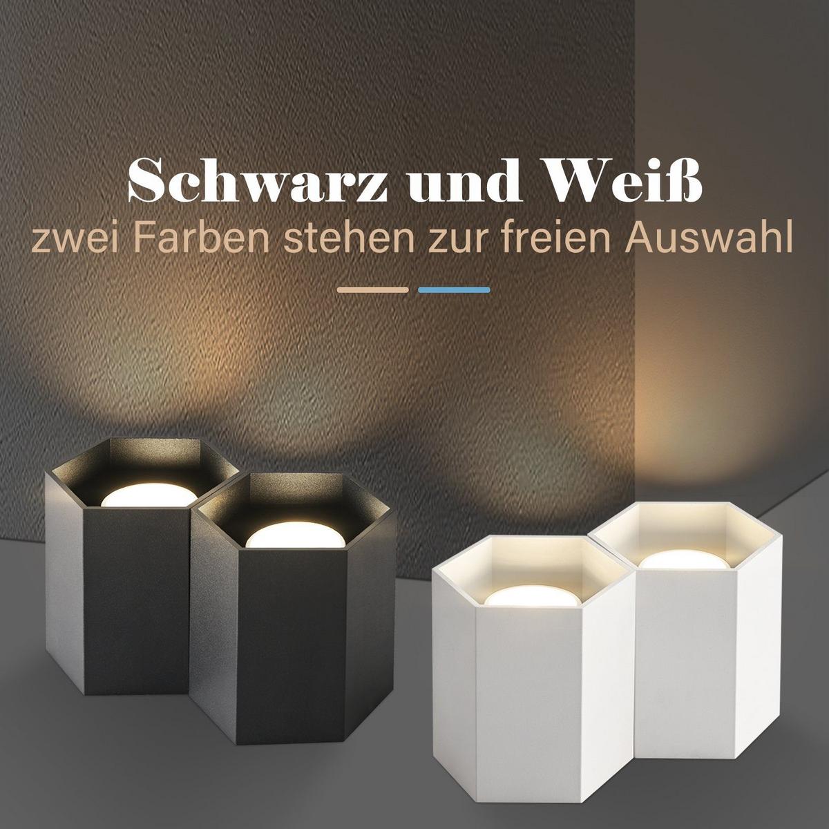 AUFBAULEUCHTE Emma 18/9/11 cm - Schwarz, Metall (18/9/11cm) - Nettlife