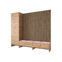 GARDEROBE Balma VI - Rosa, Holzwerkstoff (230/206/44cm) - MIRJAN24