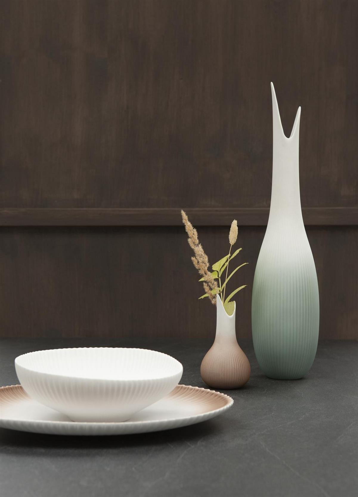 VASE Studio 8 Raindrop Mint grün 51 cm - Grün, Keramik (51cm) - Goebel