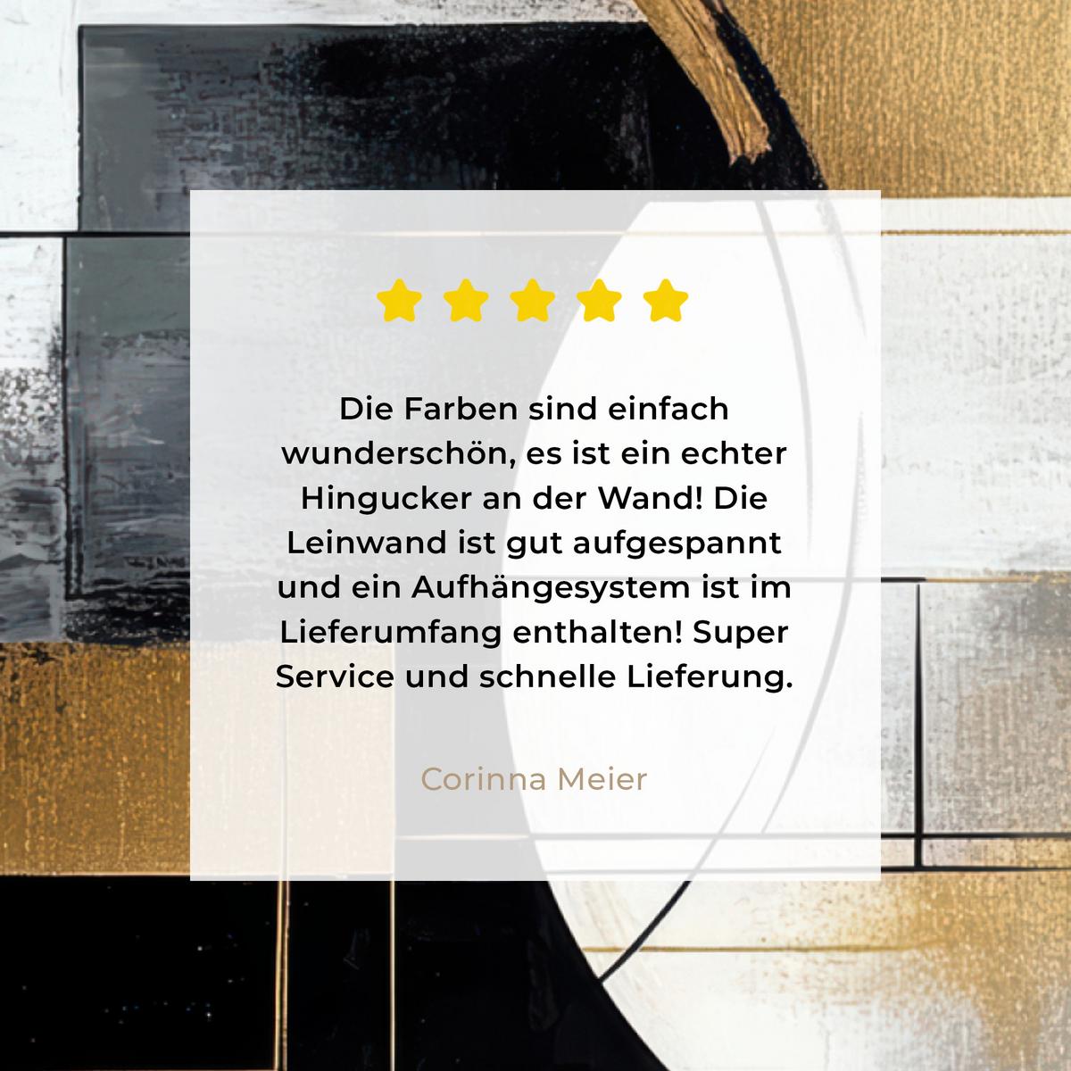 LEINWANDBILD Abstrakt - Gold - Silber - Formen - Ästhetik Wandbild 40x30 cm - Multicolor, Textil (40/30cm) - MuchoWow