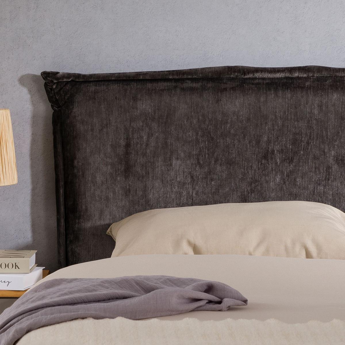 KOPFTEIL OVIO 160x190 cm grau - Grau, Textil (162/94/7cm) - IDIMEX