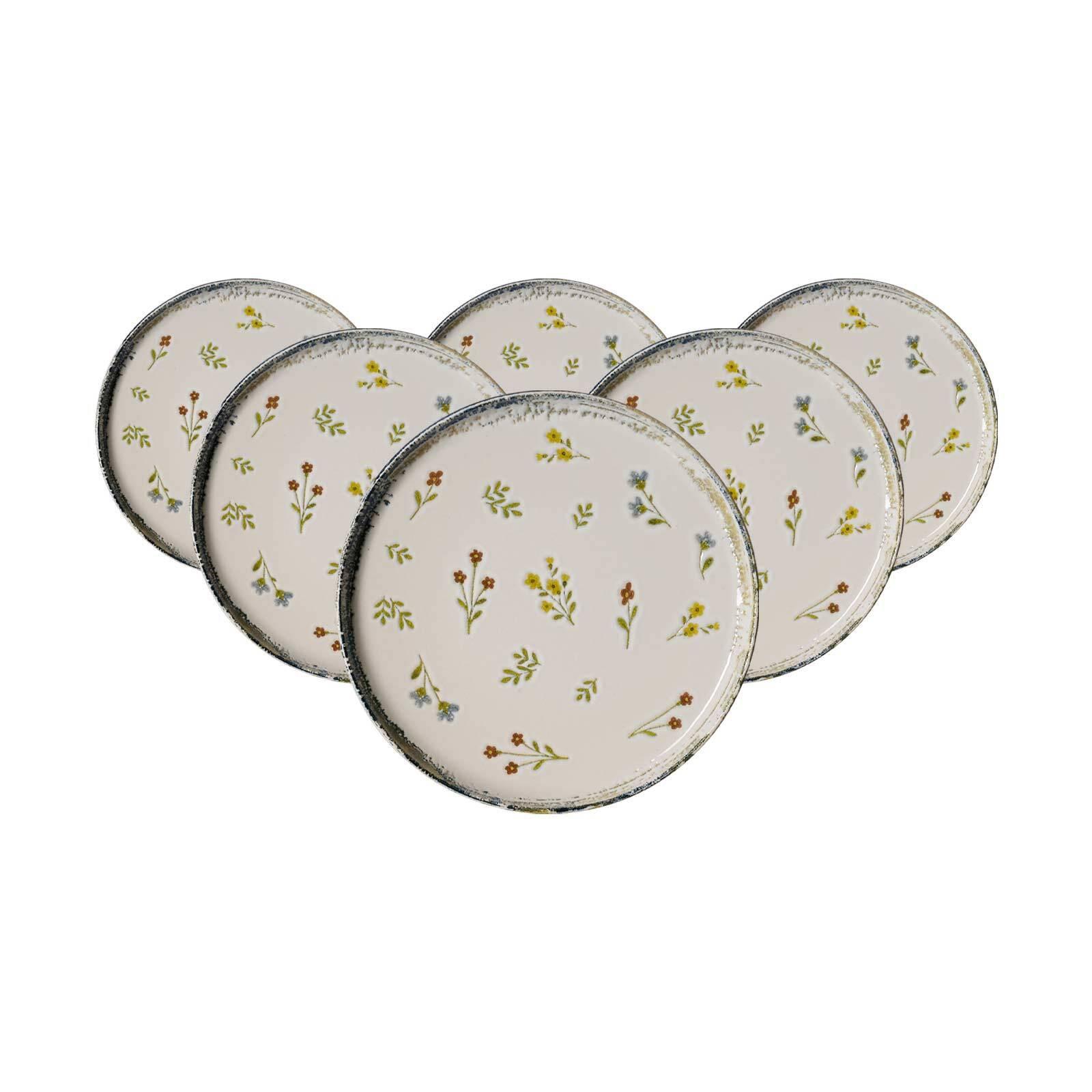 DESSERTTELLER Viola bunt ø 19,5 cm 6er Set - Multicolor, Keramik (19.5cm) - Ritzenhoff Breker