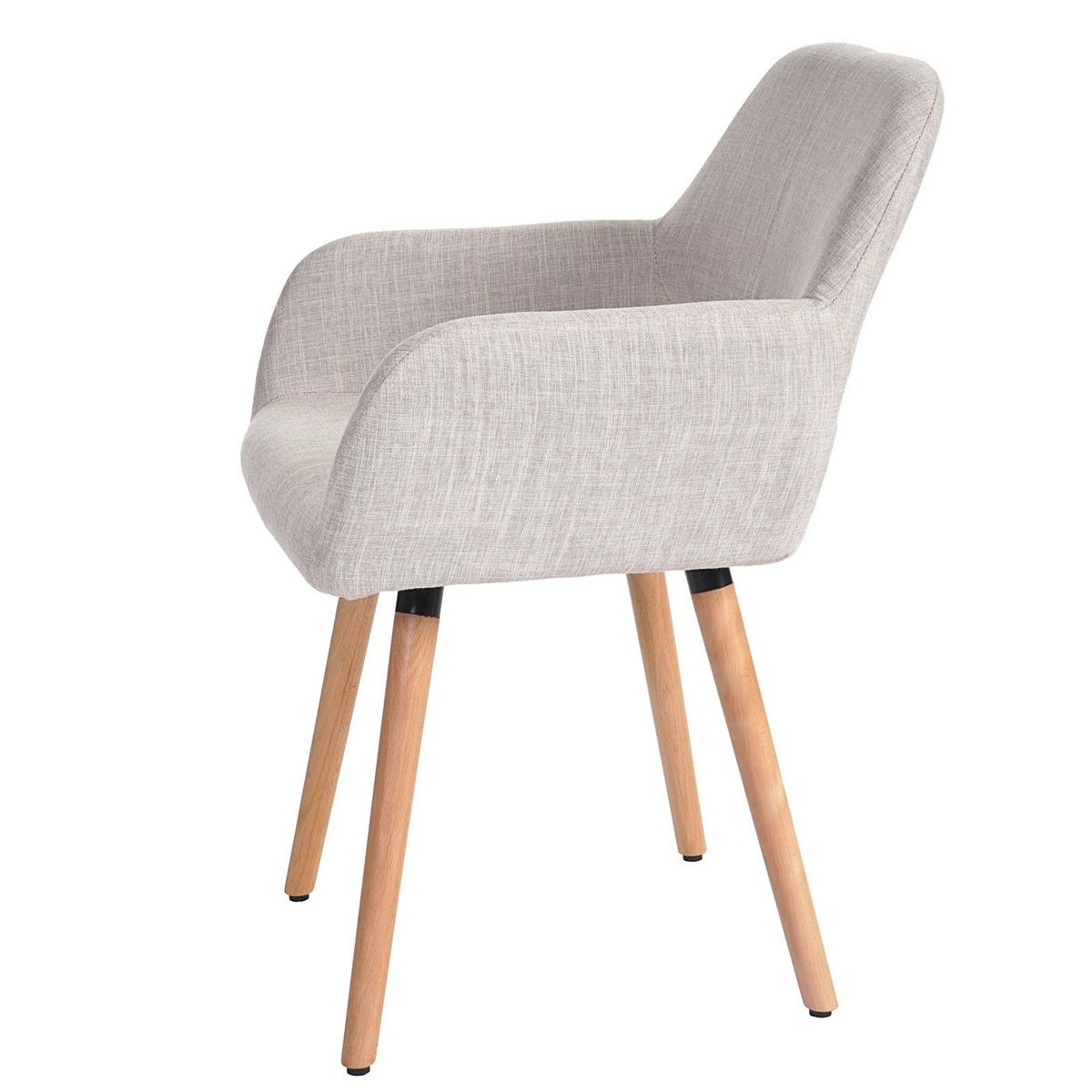 ESSZIMMERSTUHL Beige, Grau - Greige/Beige, Holz (56/78/57cm) - MCW