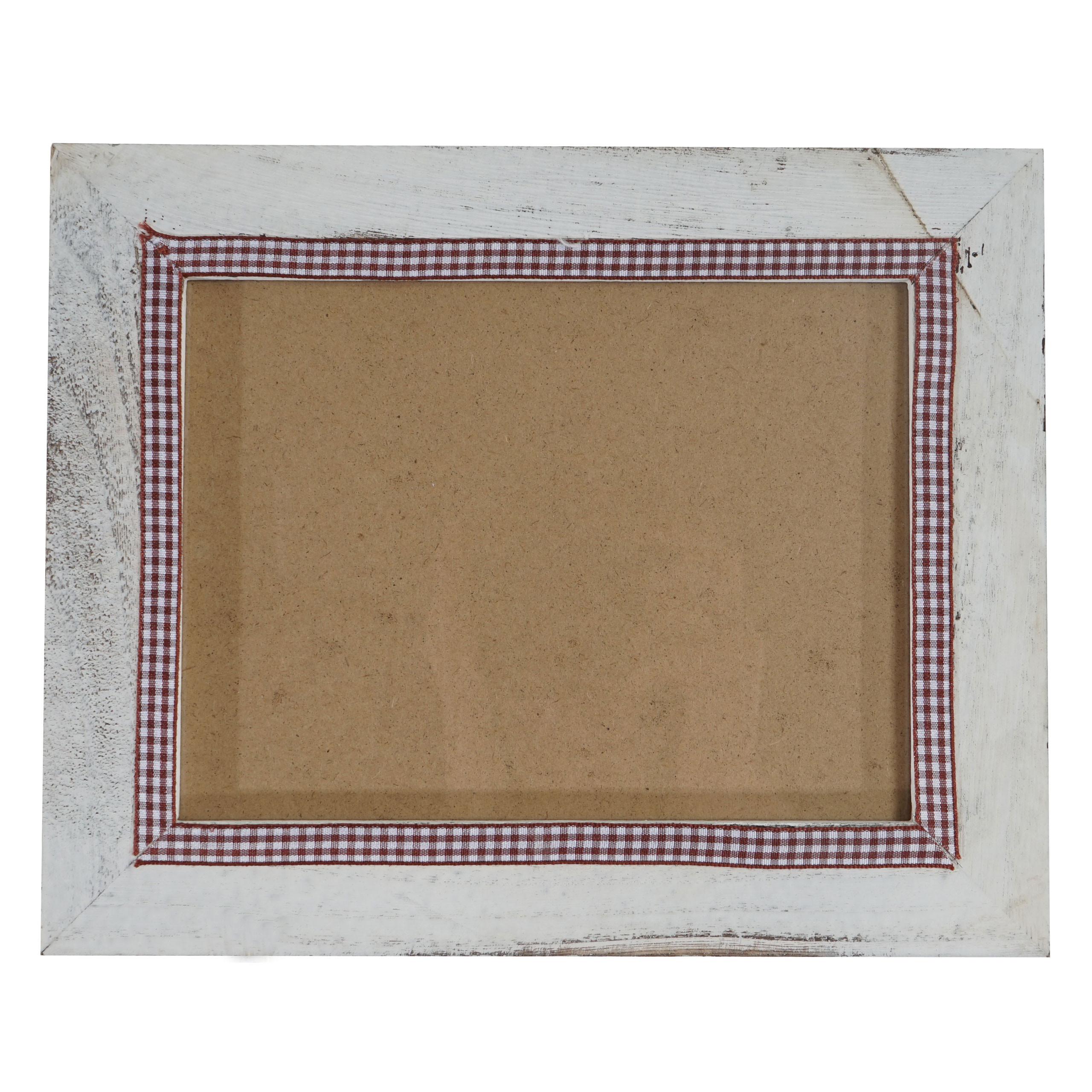 BILDERRAHMEN SHABBY-LOOK rechteckig Kiefer Weiß Dekor - Weiß, Holz (24/19cm) - MCW