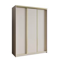 SCHWEBETÜRENSCHRANK NISSE 150/205/60 cm 3-türig Kaschmir - Kaschmir, Holzwerkstoff (150/205/60cm) - MASSENO