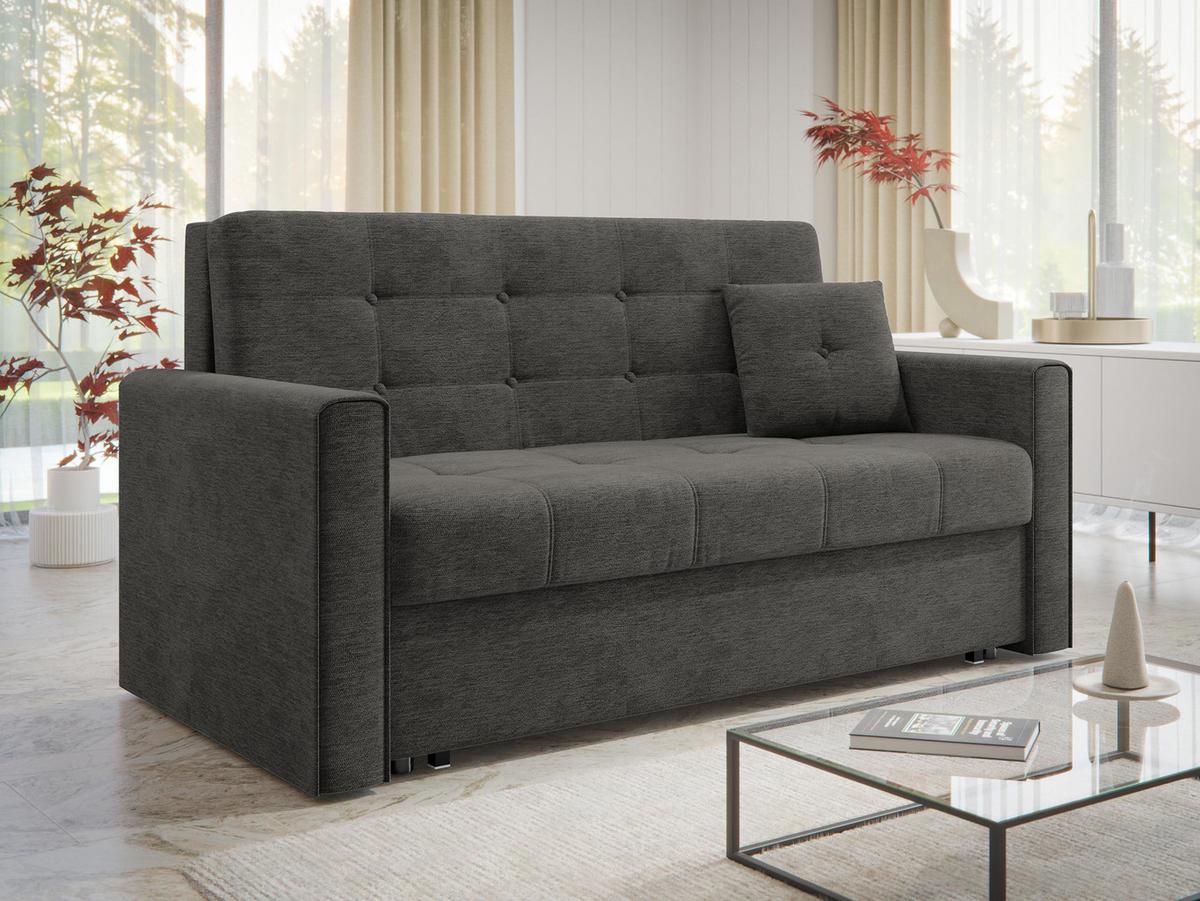 SCHLAFSOFA Viva Lux III - Hellgrau, Holz/Textil (153/85/98cm) - MIRJAN24