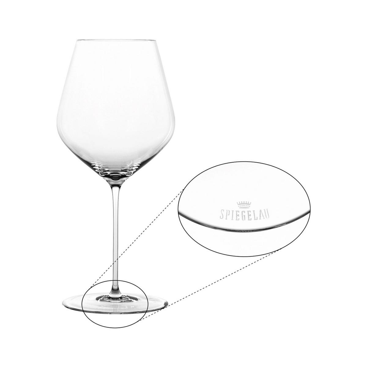 BURGUNDERGLÄSER + POLIERTUCH Hi-Lite transparent 734 ml 2er Set - Transparent, Glas (0.734L) - Spiegelau