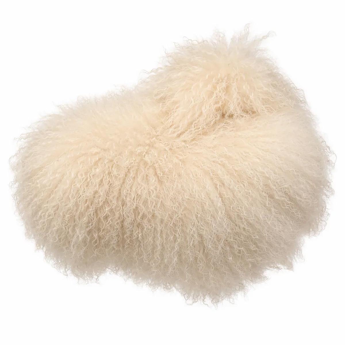 FELL Tibet Schaffell Lammfell Weiß ca. 90 cm - Weiß, Fell (50/90cm) - Provellus