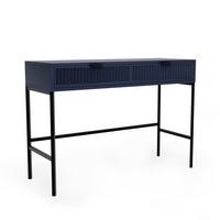 KONSOLENTISCH mit Schubladen, Blau - Blau, Holzwerkstoff (110/41/78cm) - Idohome