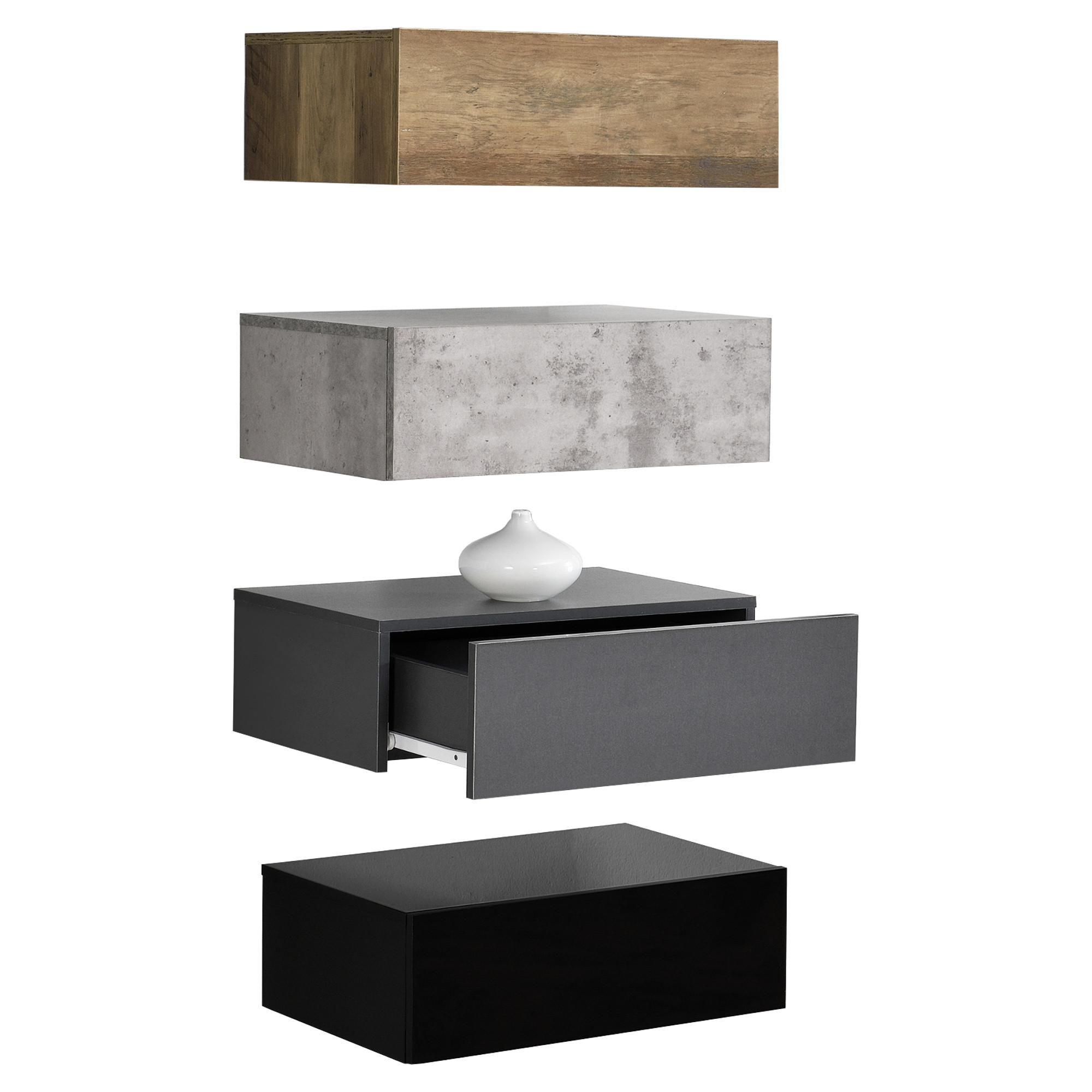 WANDREGAL-SET 4 TLG. Oslo - Multicolor, Holzwerkstoff (46/15/30cm) - [en.casa]