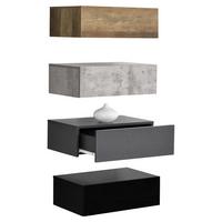 WANDREGAL-SET 4 TLG. Oslo - Multicolor, Holzwerkstoff (46/15/30cm) - [en.casa]