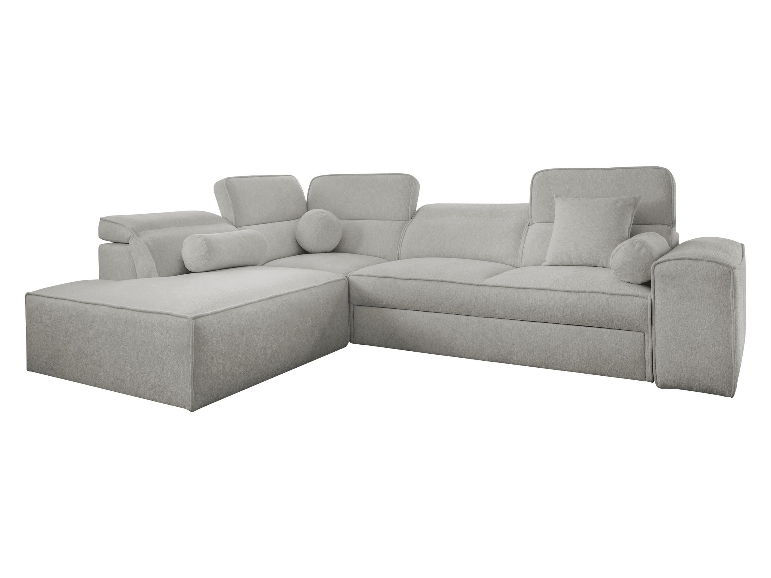 ECKSCHLAFSOFA Viveri VII, Seite: Links - Hellgrau, Holz/Textil (276/214cm) - MIRJAN24