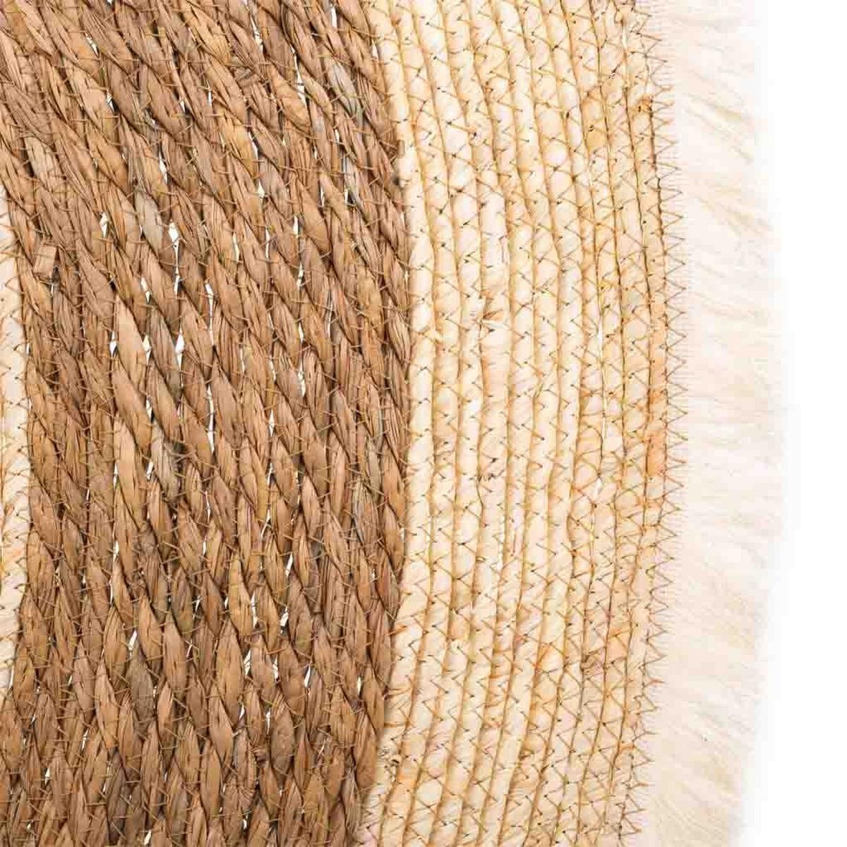 NATURFASERTEPPICH braun handgewebt D120x1 cm - Multicolor, Naturmaterialien (120/120cm) - Wanderlust