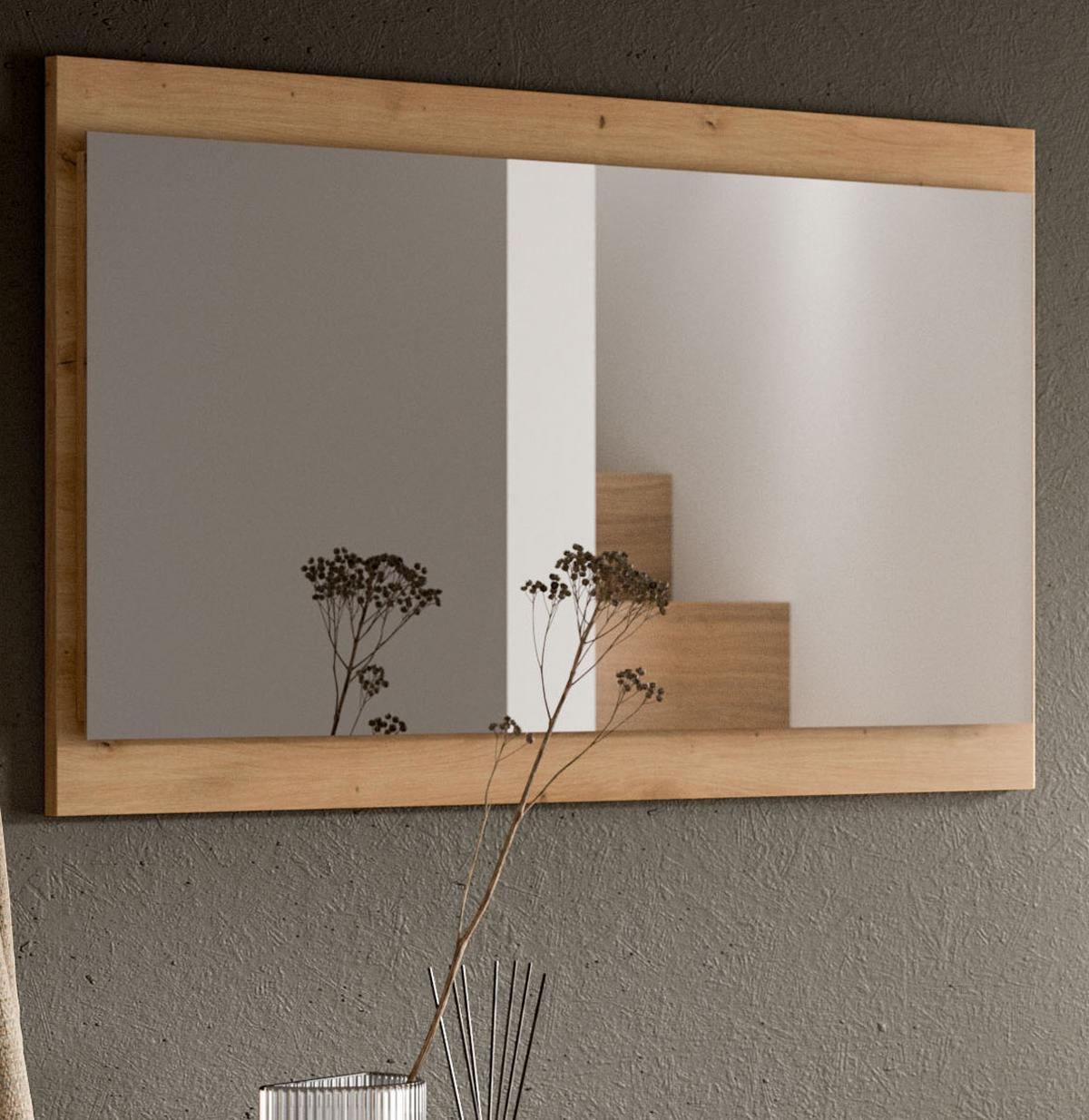 GARDEROBENSPIEGEL in Artisan Eiche, Wandspiegel 110 x 60 cm Borga - Eiche Artisan, Holzwerkstoff (110/60/6cm) - Inn.Furn