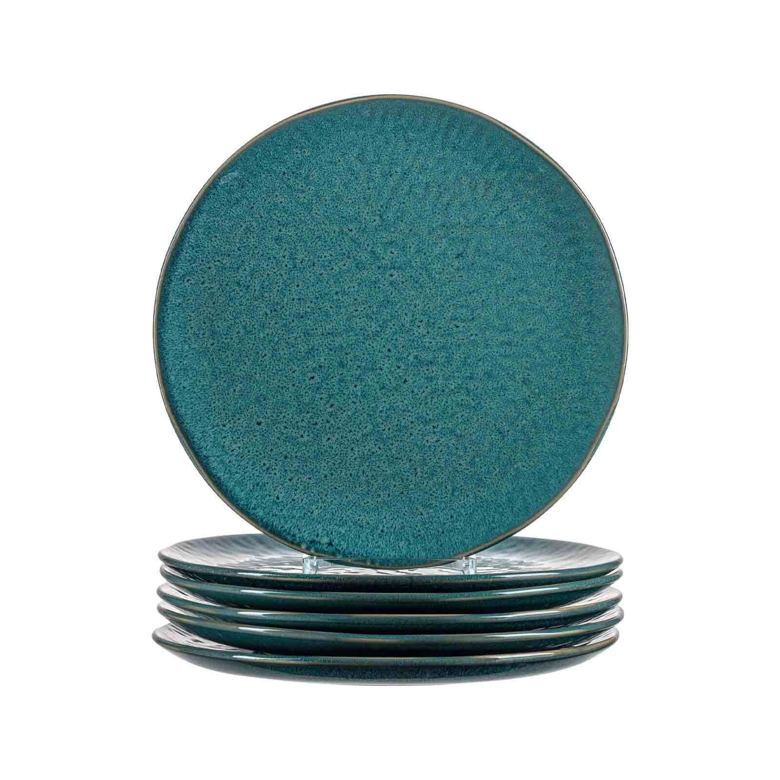 SPEISETELLER Matera blau ø 27 cm 6er Set - Blau, Keramik (27cm) - Leonardo Living