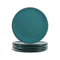 SPEISETELLER Matera blau ø 27 cm 6er Set - Blau, Keramik (27cm) - Leonardo Living