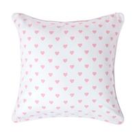KISSENHÜLLE Herzen 60/60 cm, 100% Baumwolle - Rosa, Textil (60/60cm) - Homescapes