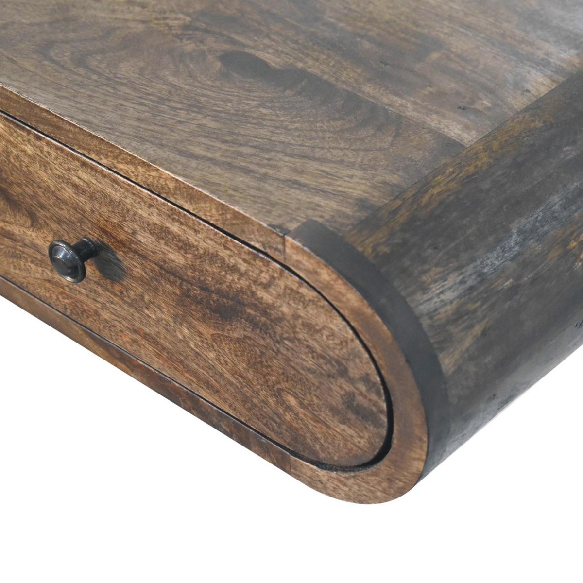 KONSOLE Avora, schwebend - Braun, Holz (80/15/32cm) - Artisan Furniture