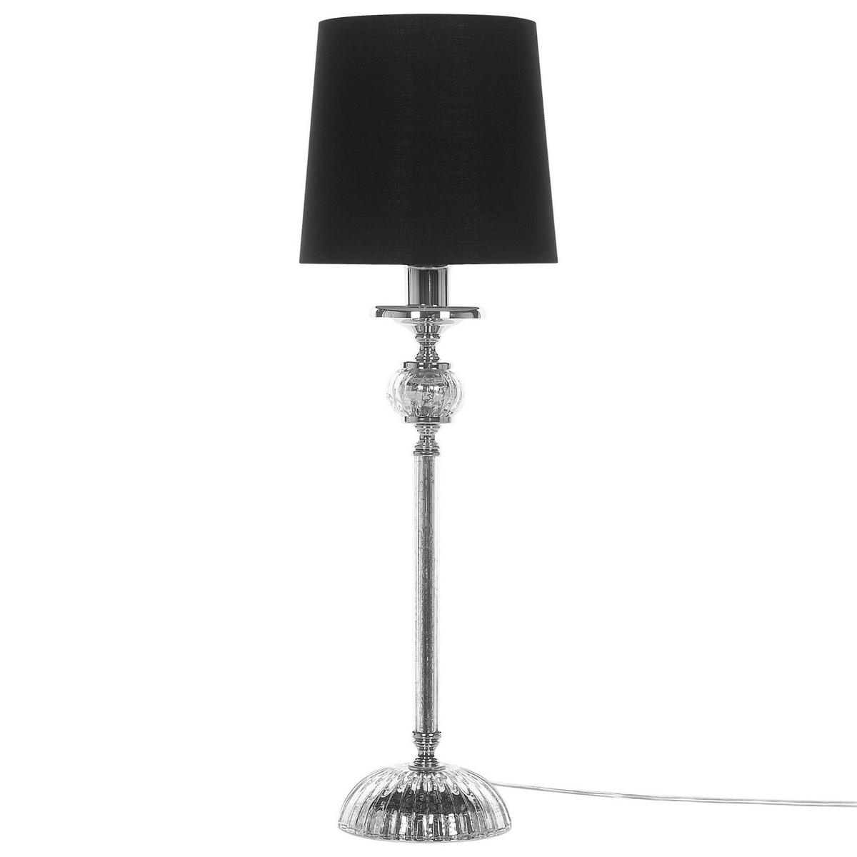 TISCHLAMPE Kubena 18/18/62 cm - Schwarz, Keramik (18/18/56cm) - Beliani