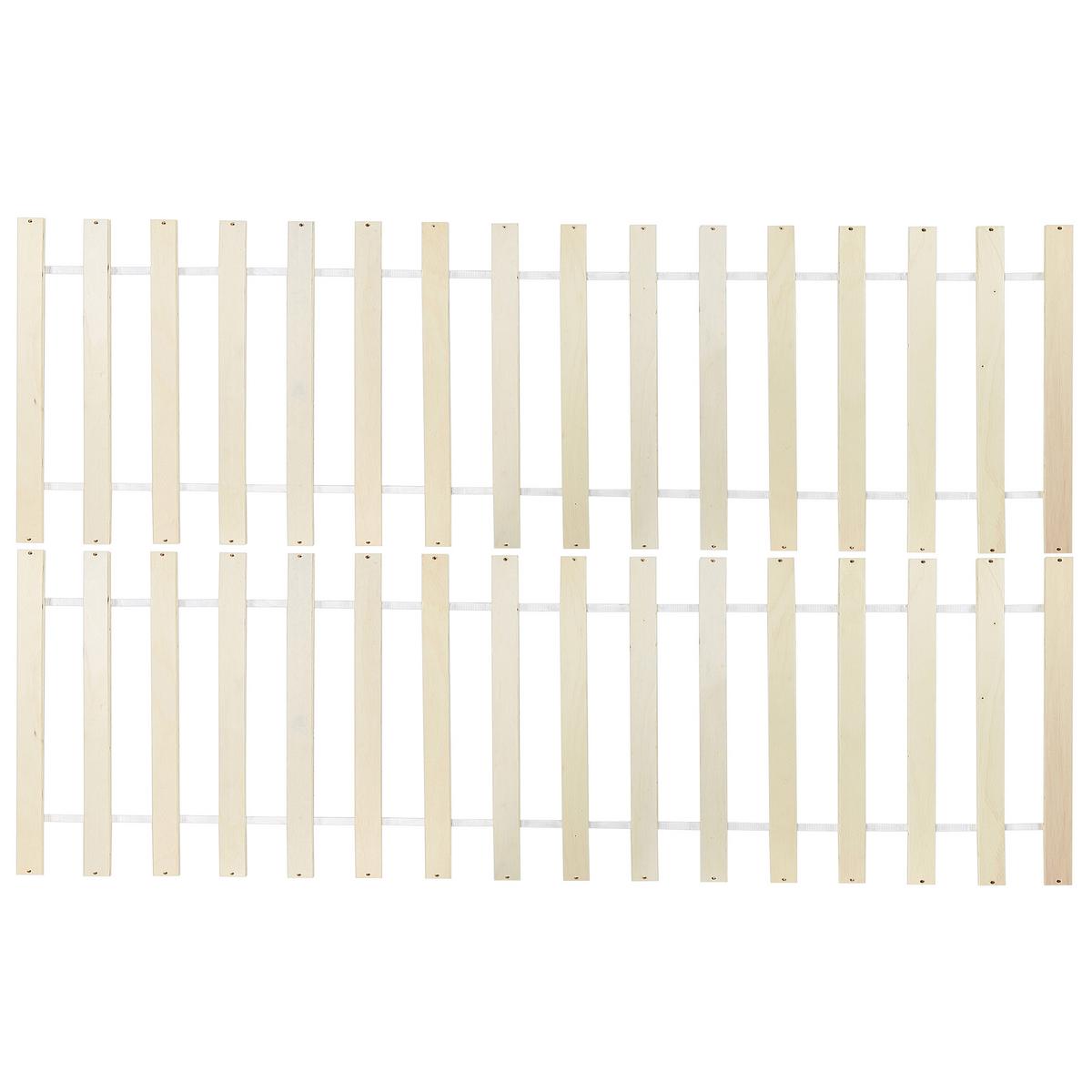 BETT mit Lattenrost 120/200 cm Kiefernholz Hellbraun Dauphin - Hellbraun, Holz (120/200cm) - Beliani
