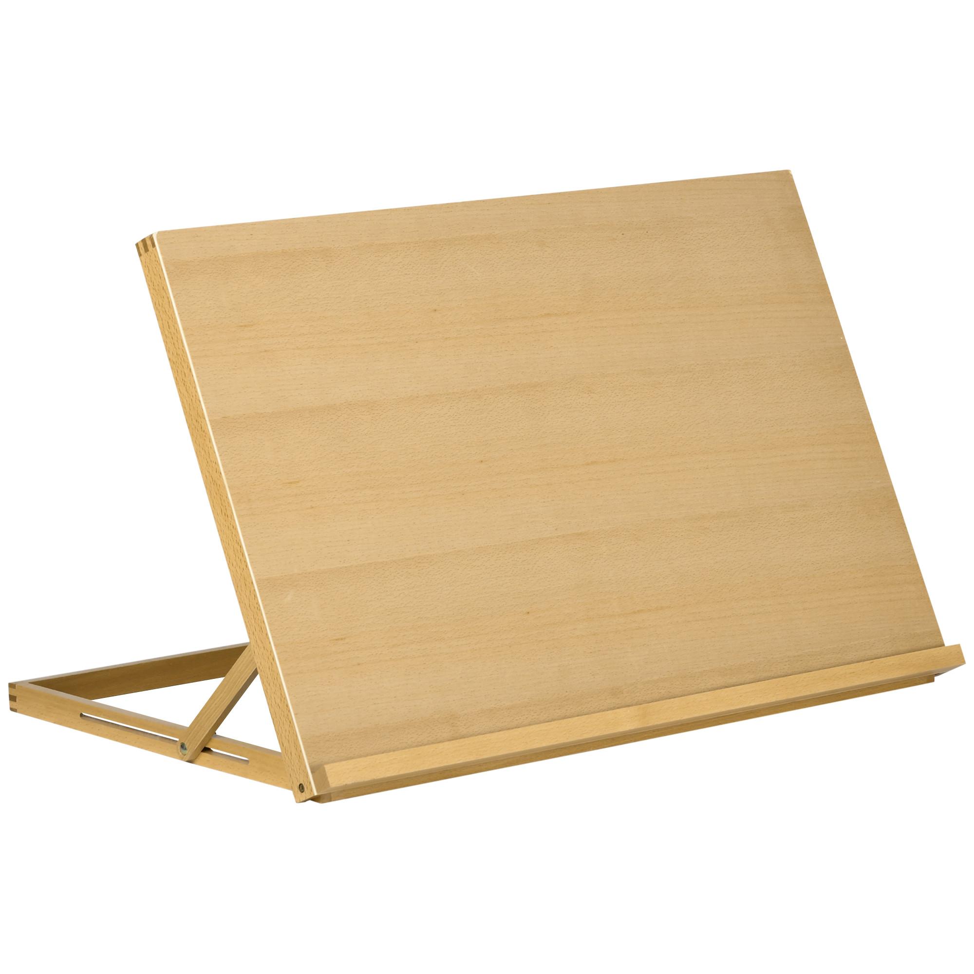 STAFFELEI aus Buchenholz mit 0°-90° Rahmenwinkel - Naturfarben, Holz (51.4/51/75.8cm) - Vinsetto