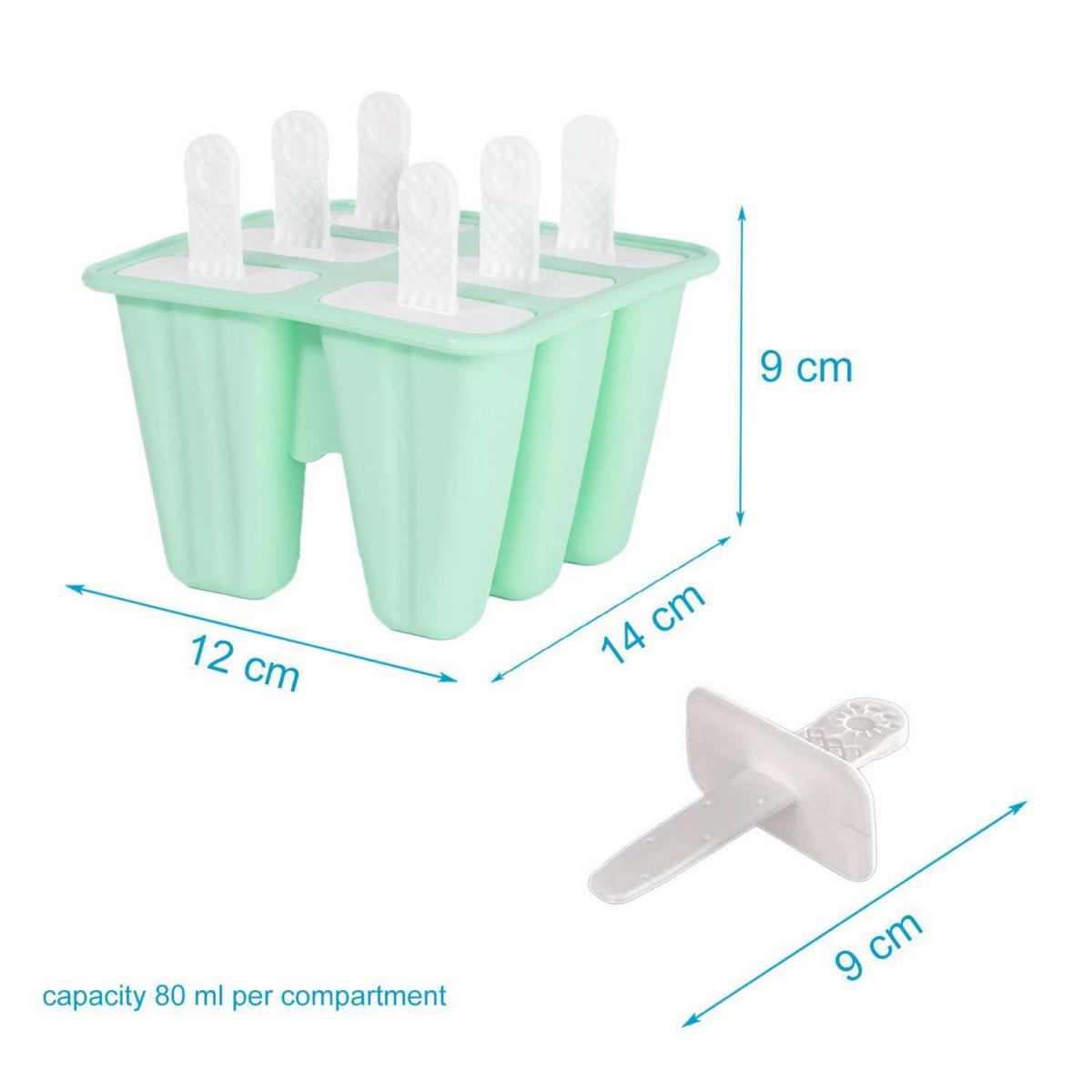 EISCREME FORM - Grün, Kunststoff (12/9/14cm) - Intirilife