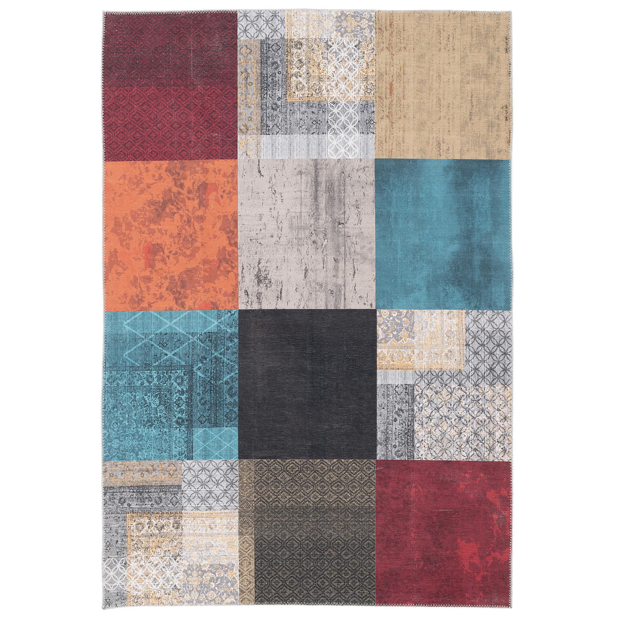 VINTAGE DESIGNERTEPPICH FINESSE PATCHWORK - Multicolor, Textil (80/250cm) - Pergamon