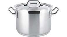 Fleischtopf aus Edelstahl.