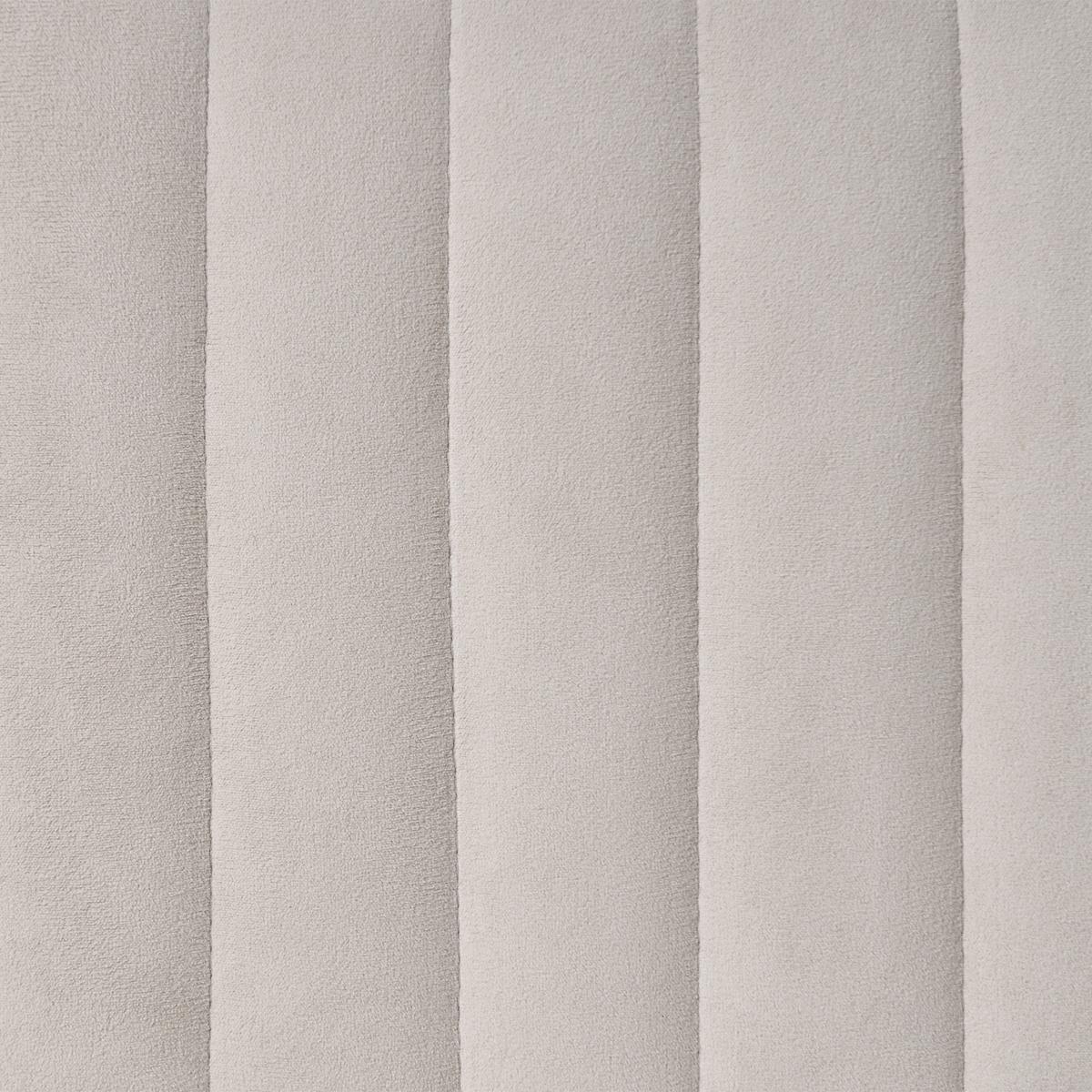 POLSTERBANK Samtstoff Beige Utah - Goldfarben/Weiß, Textil/Metall (91/43/47cm) - Beliani